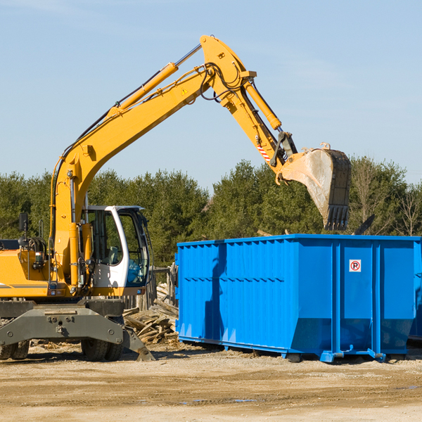 how does a residential dumpster rental service work in Honobia